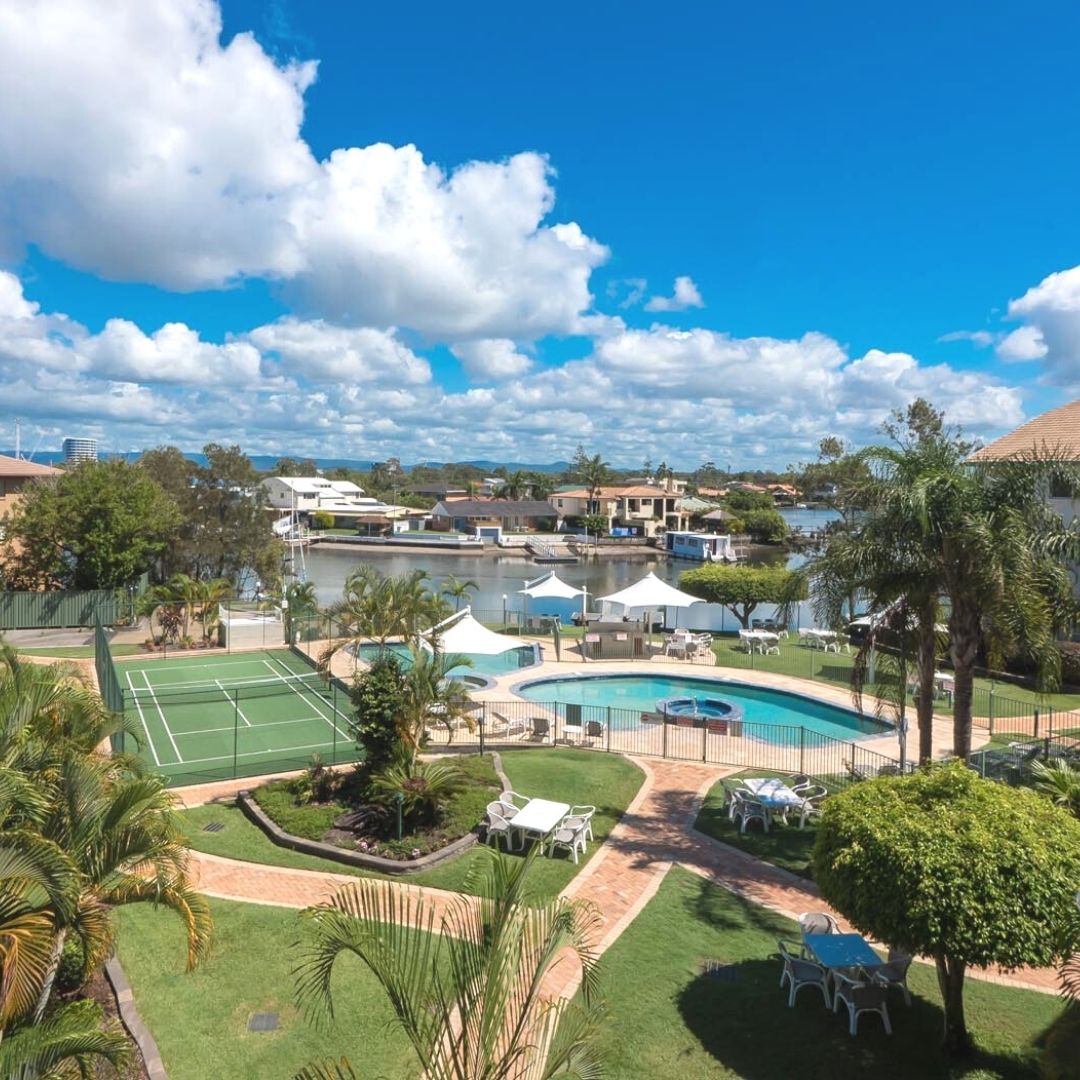 pelican cove resort pool and tennis court